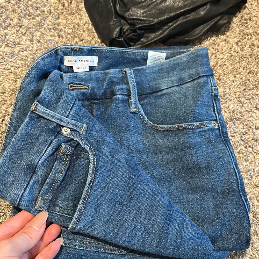 Size 12 good American boot cut jeans